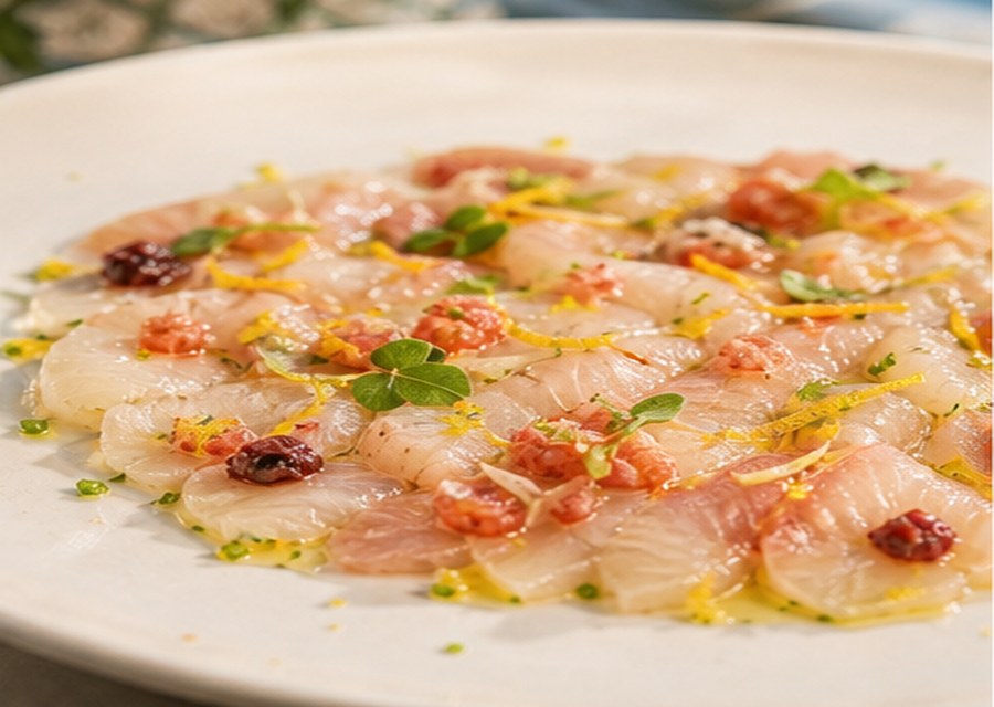 Seafood crudo with citrus