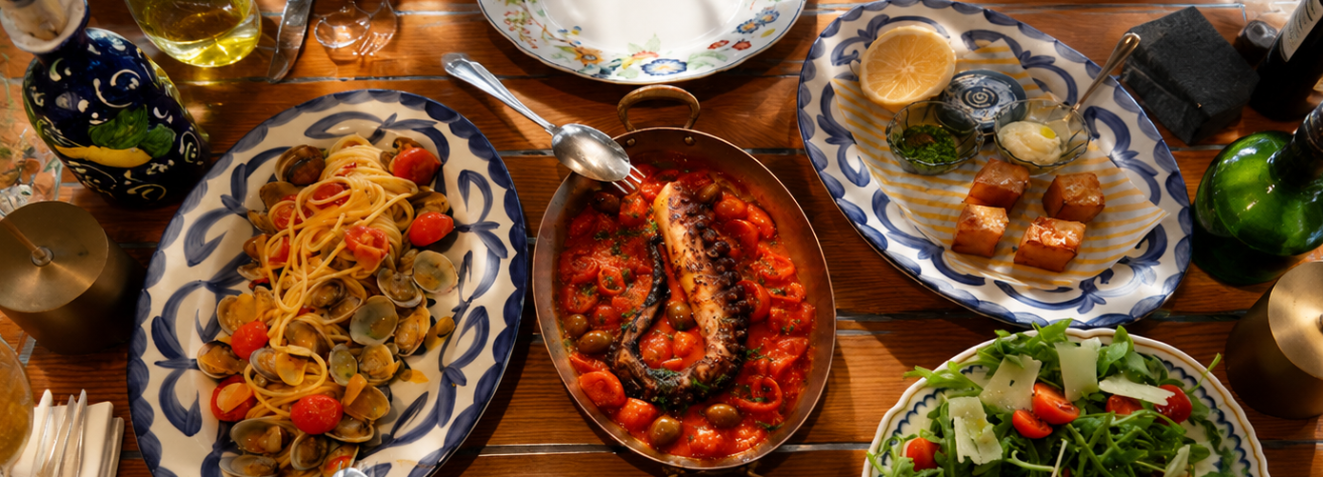 Italian table spread